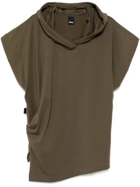sleeveless hoodied top by GAZE DE LIN