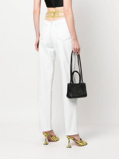 Bling logo-embellishment jeans by GCDS
