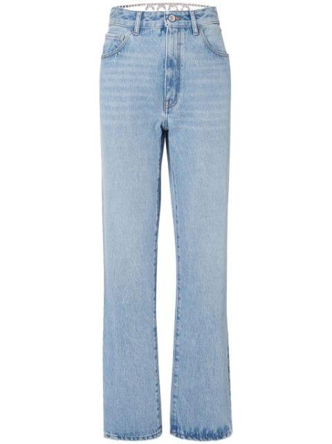 Chocker straight-leg jeans by GCDS