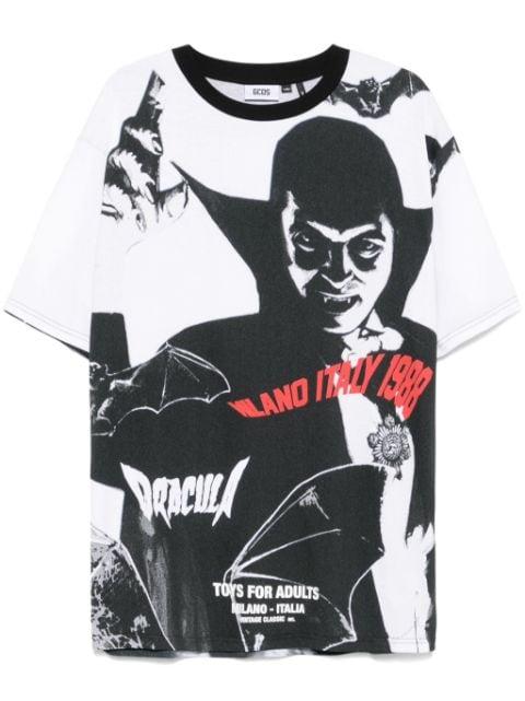 Dracula-print T-shirt by GCDS