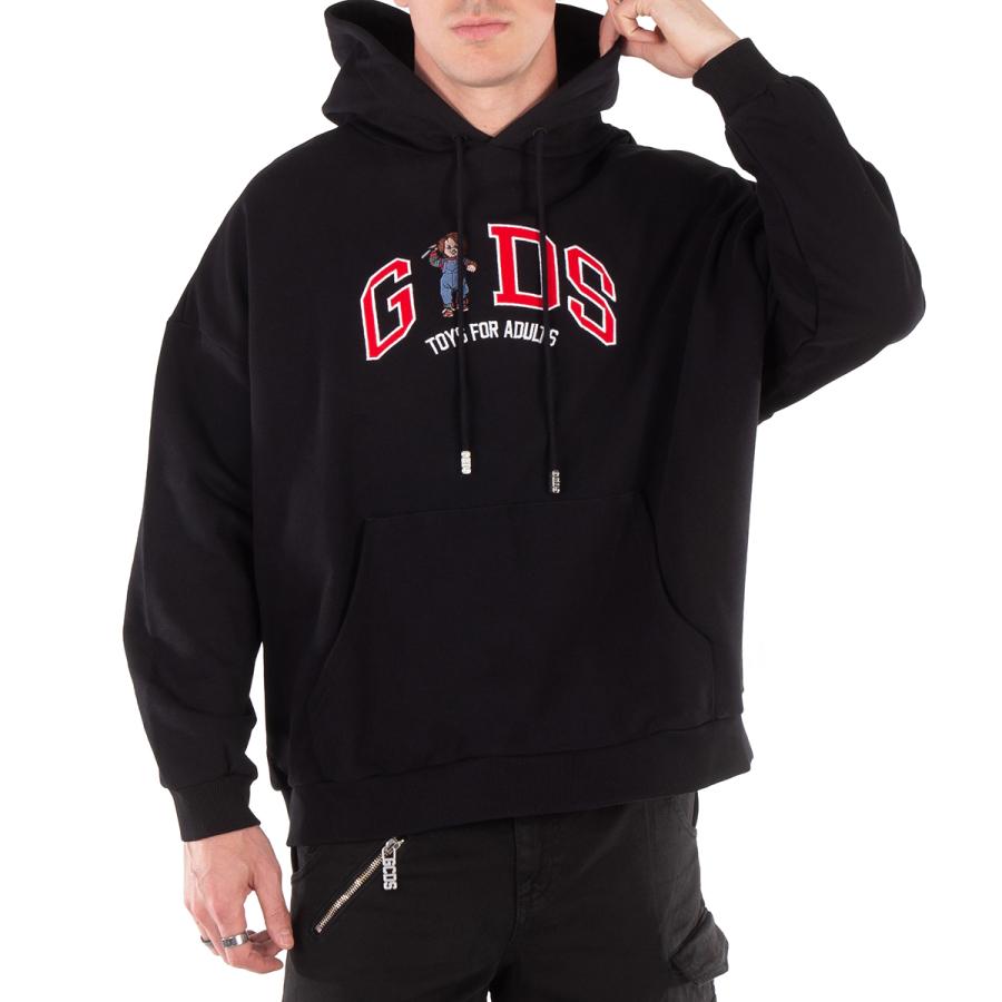 GCDS Chucky Lounge Logo Cotton Hoodie by GCDS