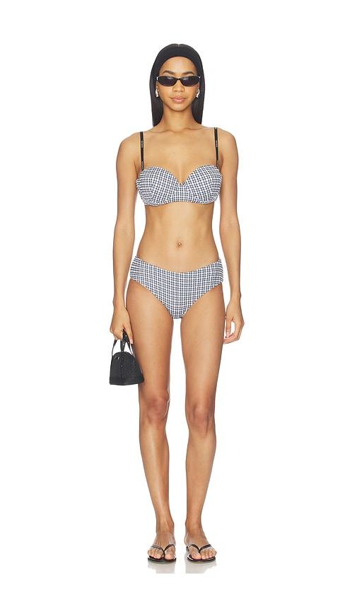 GCDS Vichy Bikini in Black, White by GCDS