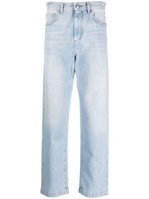 Graffiti wide-leg jeans by GCDS