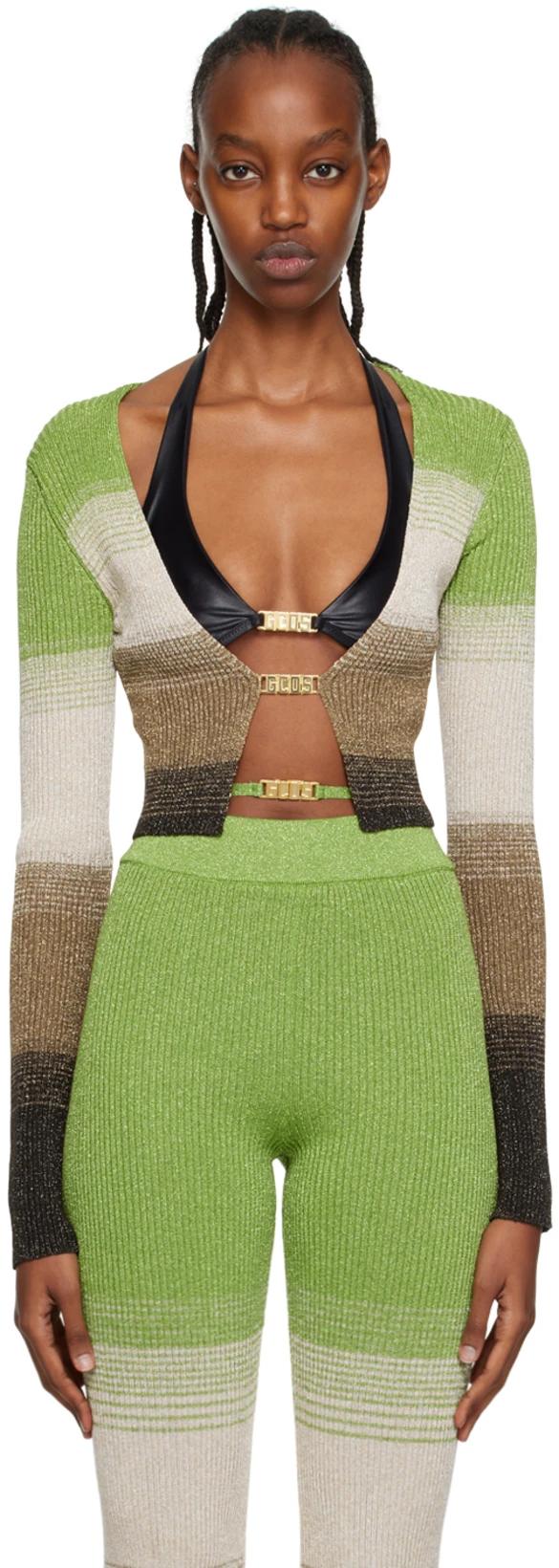 Green Degradé Cardigan by GCDS