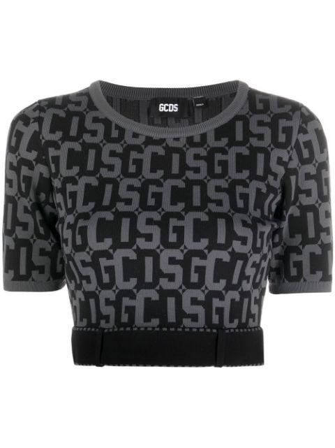 Matilda monogram cropped top by GCDS
