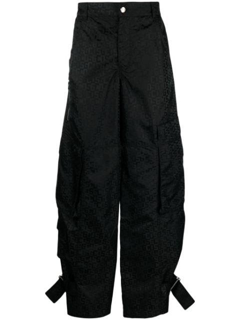 Monogram Ultracargo wide-leg trousers by GCDS