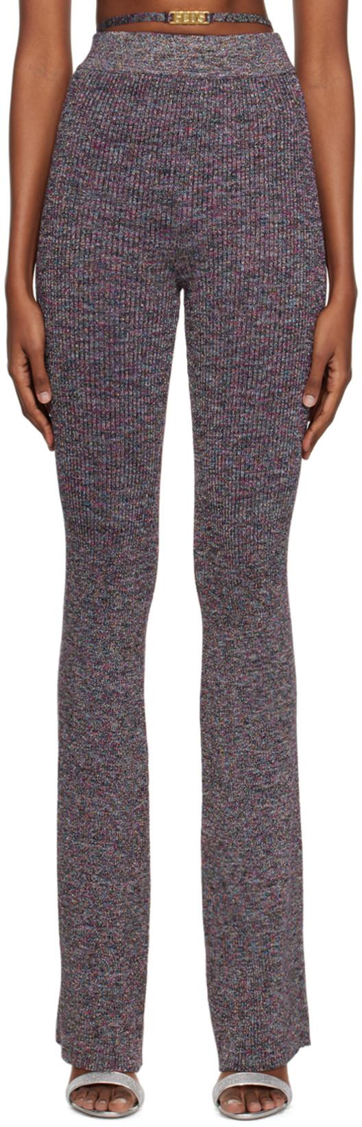 Multicolor Ribbed Lounge Pants by GCDS
