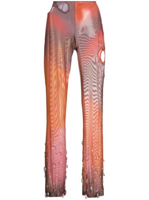 Sita Drops flared trousers by GCDS