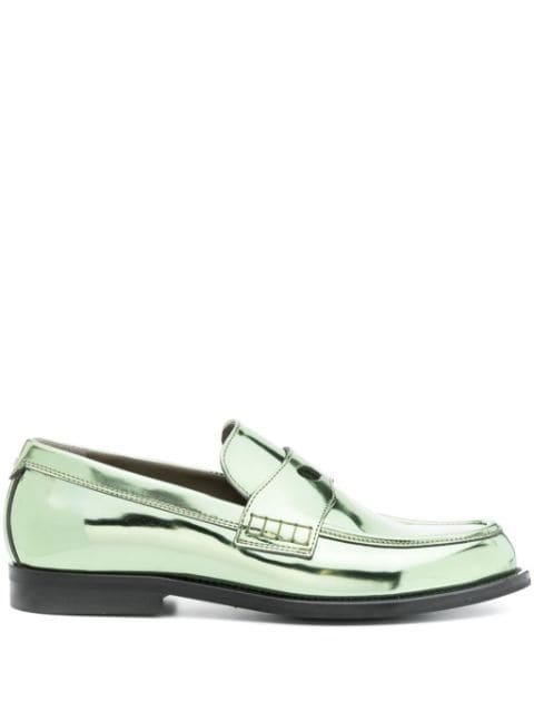 Wirdo patent-leather loafers by GCDS