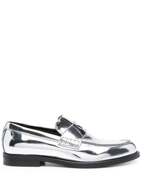 Wirdo reflective-effect loafers by GCDS