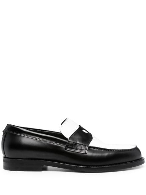Wirdo two-tone design loafers by GCDS
