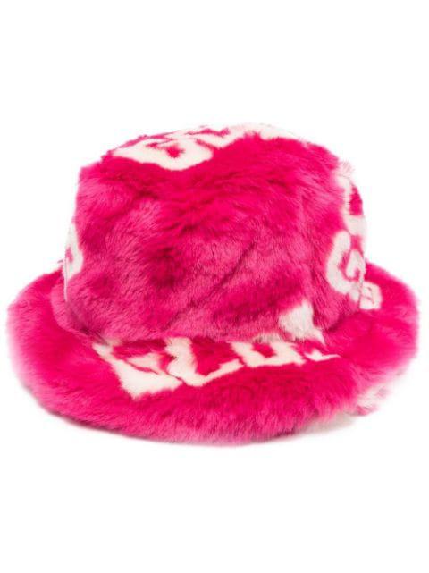 all-over monogram-pattern bucket hat by GCDS