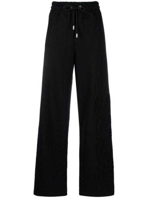 appliqué logo track pants by GCDS