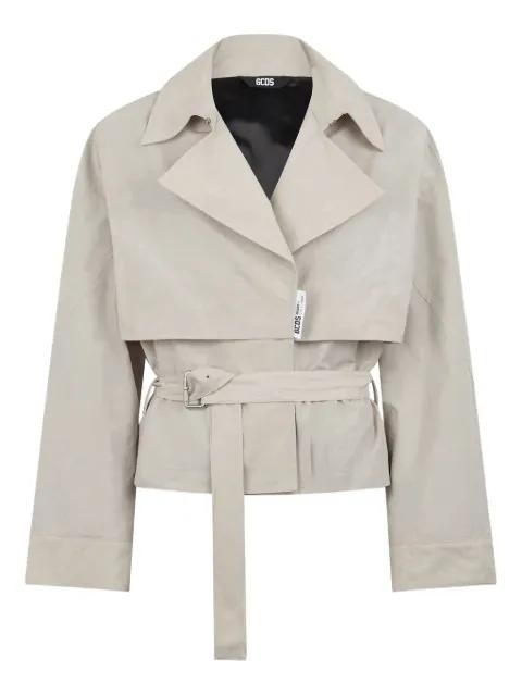 belted jacket by GCDS