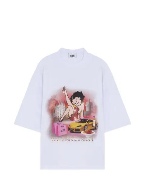 betty boop laser-cut T-shirt by GCDS