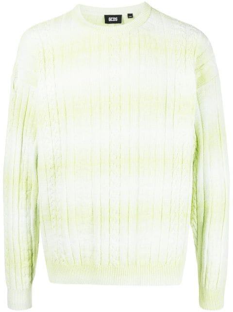braid-detailed cotton sweatshirt by GCDS