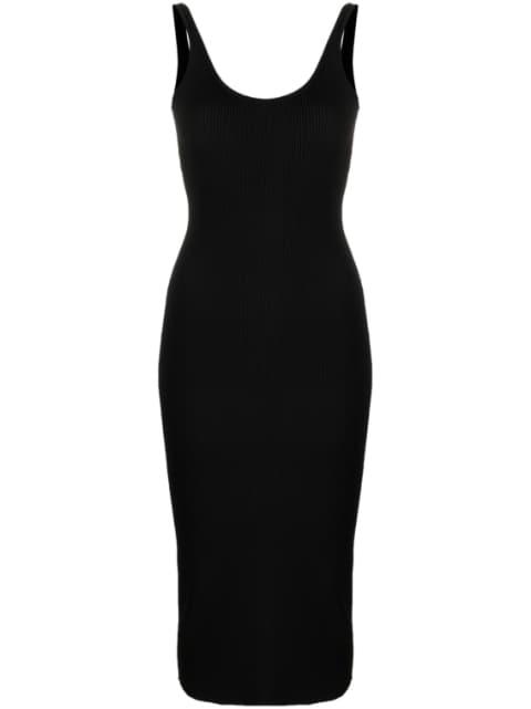 chain-detail backless knit dress by GCDS