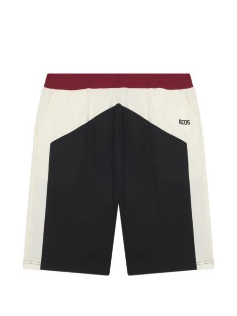 color-block track shorts by GCDS
