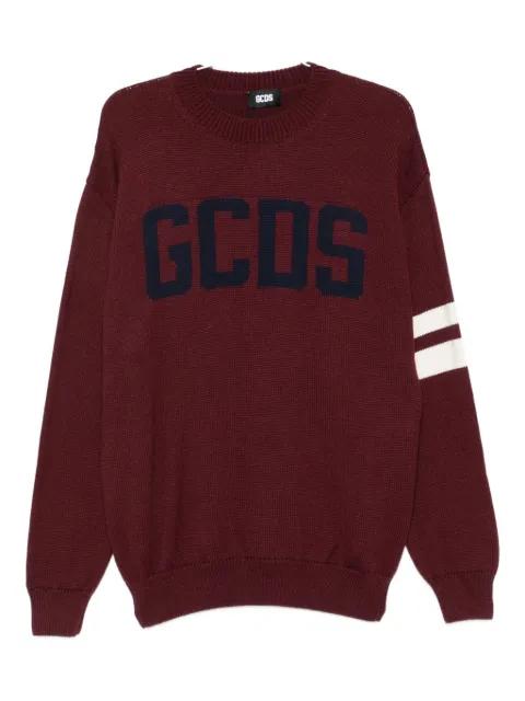 crew-neck stripe-detail sweater by GCDS