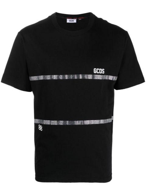 crystal embellished T-shirt by GCDS