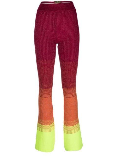 degradé knitted trousers by GCDS