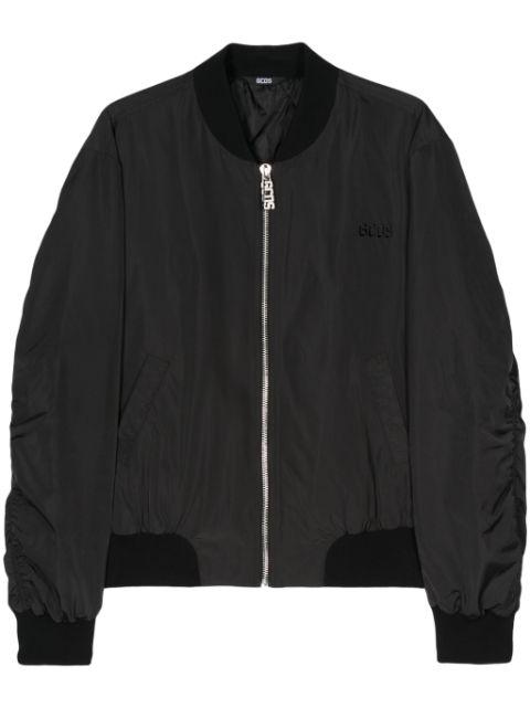 embroidered-logo bomber jacket by GCDS