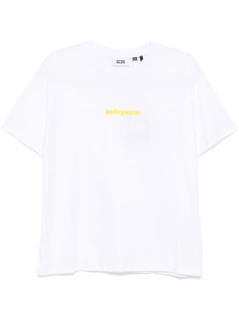 embroidered-motif T-shirt by GCDS