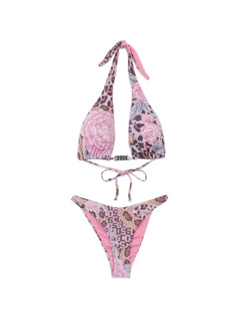 floral-print bikini by GCDS