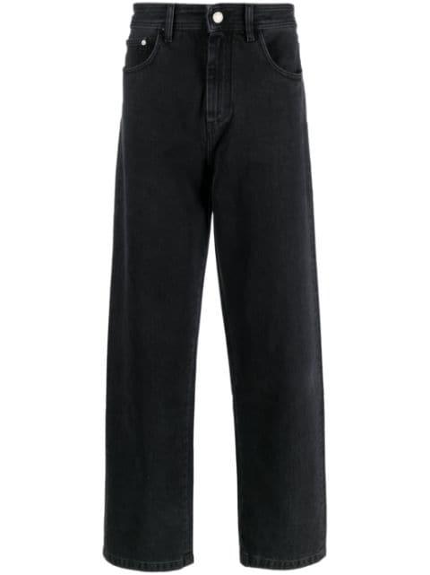 graffiti-print wide-leg jeans by GCDS
