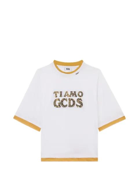 graphic crew-neck T-shirt by GCDS