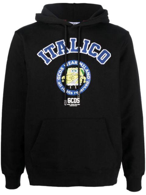 graphic-print hoodie by GCDS