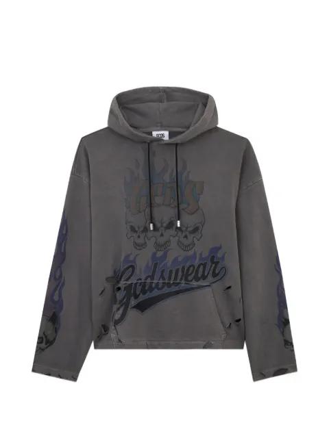 graphic-print hoodie by GCDS