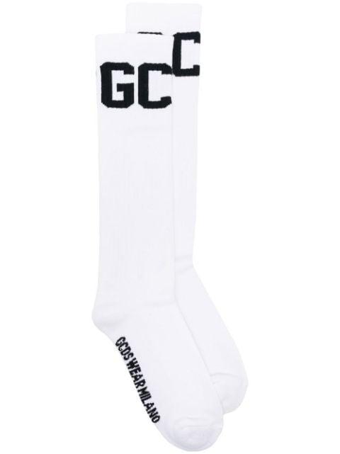 intarsia-knit mid-calf socks by GCDS