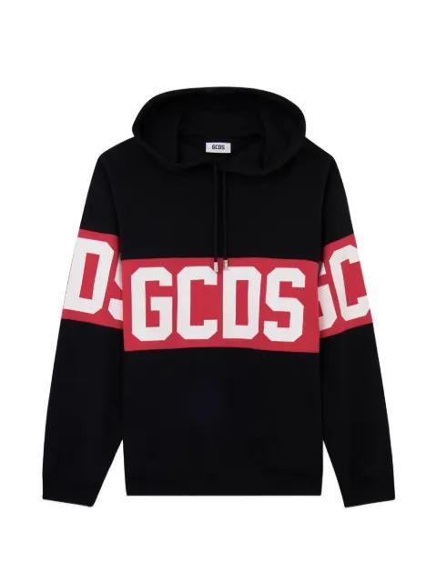 logo-band hoodie by GCDS