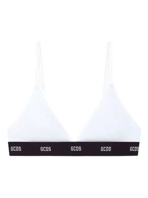 logo-band triangle bra by GCDS
