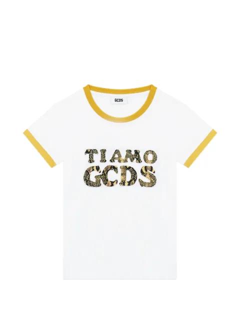 logo-detail T-shirt by GCDS