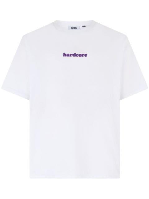 logo-embroidered T-shirt by GCDS
