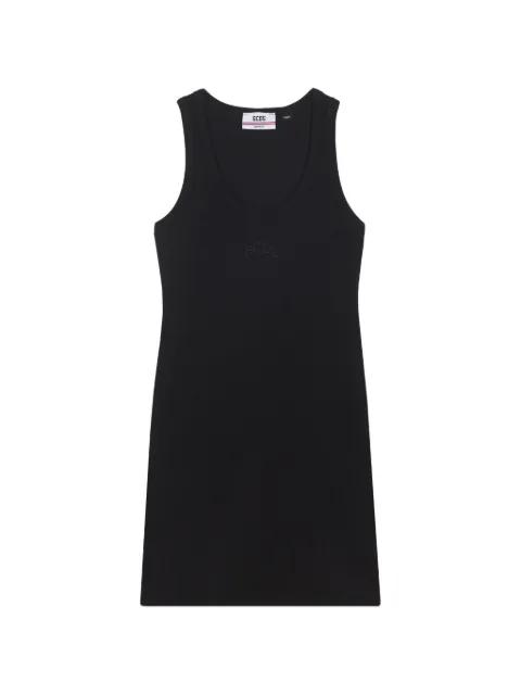 logo-embroidered mini dress by GCDS