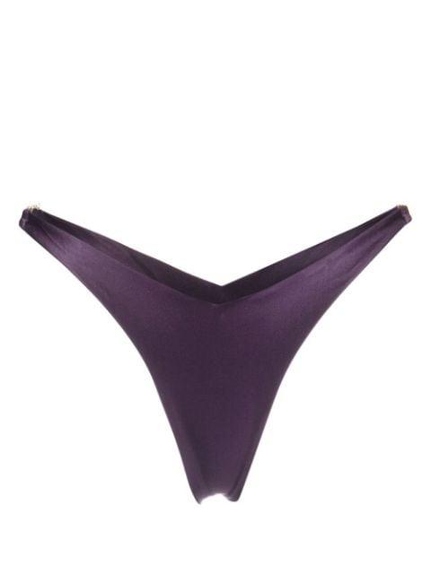 logo-hardware bikini bottoms by GCDS
