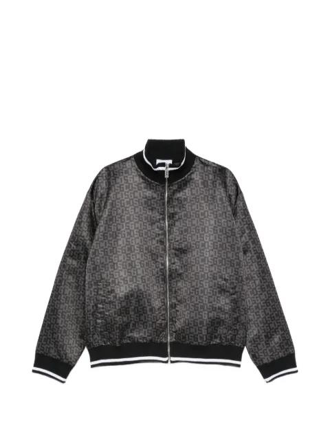 logo-monogram zip-up jacket by GCDS