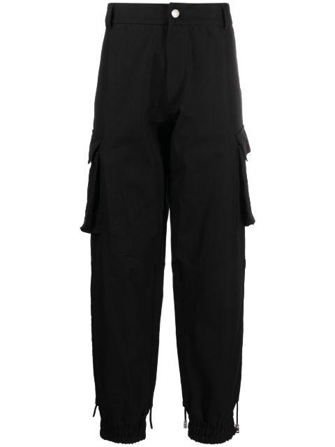 logo-patch cargo trousers by GCDS
