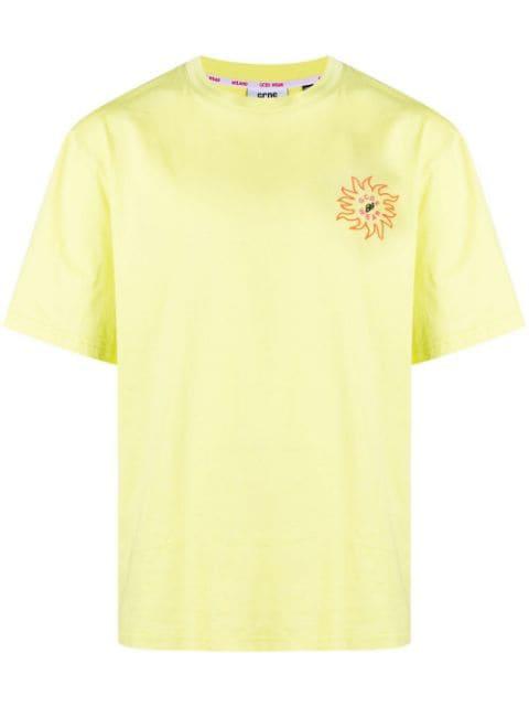 logo-print detail T-shirt by GCDS