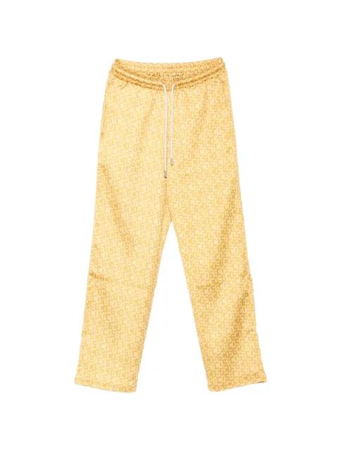 logo-print drawstring track pants by GCDS