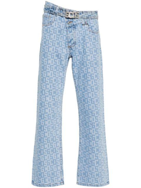 logo-print jeans by GCDS