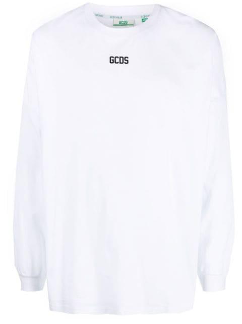 logo-print long-sleeved T-shirt by GCDS