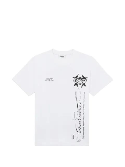 logo-print short-sleeve T-shirt by GCDS
