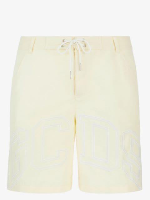 logo-print swim shorts by GCDS