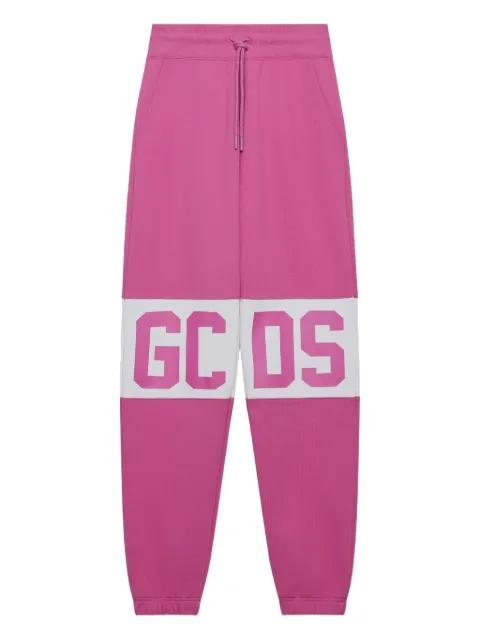 logo-print track pants by GCDS