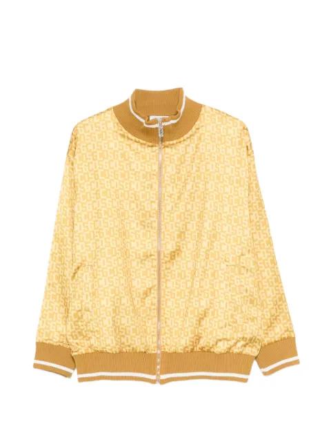 logo-print zip-fastening bomber jacket by GCDS