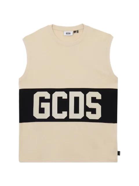 logo sleeveless T-shirt by GCDS